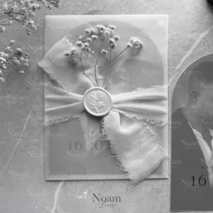 Transparent envelopes with wax seal